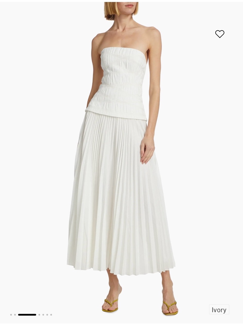 Acler Bristol Dress in Ivory